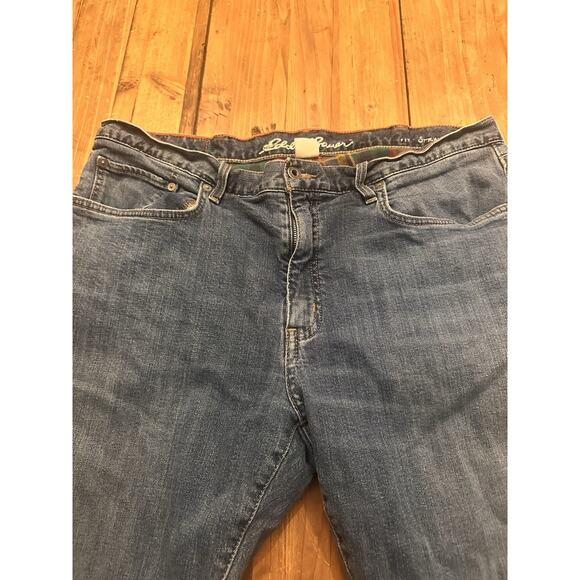 Eddie Bauer Men’s Flannel Lined Jeans Pants Size 36 X 30 Straight Hiking Camping - Picture 4 of 16